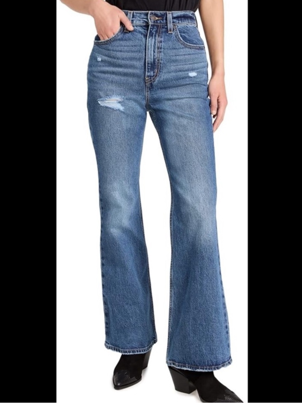 Levi’s 70s high flare blue jeans size 25
